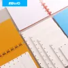 Notizbücher Kwtrio A4/A5/B5 Looseleaf Notebook Cover Pilzlochscheiben Ringbindungs Bindemittel Shell 360 Grad Faltbarer Schreibwarenzubehör