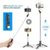 Monopods Tripod Selfie Stick, Telefon Tutucu Mobil Stand Hücre Akıllı Telefon Bluetooth Monopod Teleskopik Geri Çekilebilir