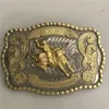 Silver Gold Ride Bull Cintura da cowboy Filla per uomini Ebillas Cinturon Jeans Belt Head Fit 4cm Wide Belts220U220U