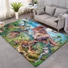 Cloocl Dinosaur Shaggy Antipkid Math Mate Carpet Carpet без скольжения