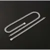 8 mm breedte aangepaste fijne Cubaanse ketting kettingen 925 sterling zilver d kleur moissaniet stenen link ketting