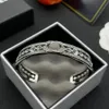 Braccialetti in acciaio inossidabile bracciale in acciaio in acciaio in acciaio di alta qualità Braccialetti di lusso di marca gioielli di marca per donne diamanti con scatola