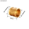 F/F 1/2 "3/4" 1 "BSP feminino feminino de água acessórios de tubo de bronze conector de haste de porca arredondada Adaptador de cobre de porta completa