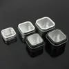 1pc Clear Window Tin Box Metal Gadget Storage Cases Gift Chocolate Candy Cake Boxes Tea Jar Cans Jewelry Cosmetic Organizer Pots