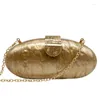 Torby wieczorowe marka gnirue moda portfel Kobiety akryl uroczy długi okrągła torba kobieta solidna marmur luksusowa torebka na bal