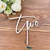 Two Cake Topper 2nd First Birthday Fête de deux ans Baby Shower Girl Boy Couples et Mariage Anniversary Decoration