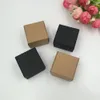 24pcs/lot 4x4x2.5cm 레트로 스타일 크래프트 종이 골판지 DIY 음식 케이크 캔디 빵 빵 선물 장식용 포장 박스 케이스