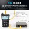 NF-488/NF-8209 LCD-сетевой кабель Тестер проволоки Tracker Poe Checker встроенный тест тока напряжения POE с тестером проволочных кабелей