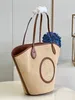 High Quality Fashion Rattan Women Shoulder PETIT BUCKET Wikcer Woven Female Handbags Large Capacity Summer Beach Straw Bags Casual Totes Purses