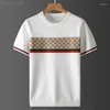 Camisetas masculinas 2023 PLUS TAMANHO DE AUTONO MEIA MANGA DO SUDETRO CAMADA CAMPA CHURTA JACQUARD LINHA LINHA CASUAL TOP GRANDE