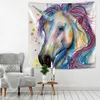 Rainbow Unicorn Tapestry Wall Applendce Bohémien Beach Mat poliestere Puntetta sottile Scialle di scialle Boppata Nuovo