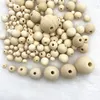 Nieuwe 6 mm- 30 mm natuurlijke houten kralen Spacer Losse kralen voor sieraden maken DIY handgemaakte kledingaccessoires maken