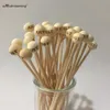 6 tum Rock Candy Sticks With Ball Wood Swizzle Sticks Lollipops Sucker Cake Pops Personlig fest Gynnar Cake Decorations