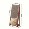 Cat Scratcher Placa Raspador de gato destacável Postagem de arranhões para gatinhos Retinging Garra de garra Toy Toy Cat Furniture Supplies 240401