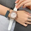 Se efter kvinna 37mm kvarts Timing Movement Luxury Designer Lady Watches Rubber Strap Folding Buckle High Quality Business Wristwatch Montre de Luxe