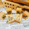 Wooden Rubber Stamps for Card Making, Six Animals Pattern, DIY Stationery, Scrapbooking Craft, Card Making Supply, Child Gift