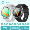 Relógios Colmi V70 SmartWatch para homens, tela Ultrabig HD AMOLED, relógio de chamada Bluetooth, rastreamento de saúde e fitness smartwatch