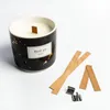 Hochqualität100pcs Naturholz Kerzendochte mit Sustainer Tab DIY Kerzenzubehör liefert Soja Parffin Wachs Docht Schmelze Brenner