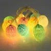 10leds Pâques Décorations pour la maison Egg Rabbit LED String Light Pâques Pâques Fairy String Lights Mariage Party Ornement Garland