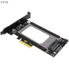 Карты U2 до PCI E Adapter Card Riser PCI Express 3.0 4X U.2 SFF8639 Адаптер PCIE U.2 SSD для поддержки карт PCIE Intel 2.5 "NVME U2 SSD