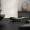 Чайные ложки Yue Kiln Celadon ручной лепесткой ложки домашняя винтажная керамическая церемония