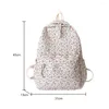 Sacs d'école Sacs Femmes Étudiant collégial sac à dos grande capacité de fleur de fleurbag école à école ajusté Sacs d'étudiants floraux décontractés