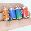 Yamily 10st/Lot Harts 3D Drink Curs Charms Beer Bottle Pendant For Earring Armband Keychain Jewlery Findings Telefonfodral DIY DIY
