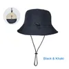 Outdoor Waterproof Bucket Hats Men Men Foldible Fisherman Hat Ochrona przeciwsłoneczna Boonie Camping Turing Garden Safari Beach240410