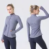 Gorąca 2024 Kurtka jogi Kobiet Ćwiczenie sportowe sportowe płaszcz do joggingu Fiess Slim Wygodne solidne zamyknięcie sportowca