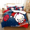 Ensembles de literie 05 Happy Family Quilt Set Lucky Rabbycc Imprimé Double King Bed Children Chambre Down Down Coat 5