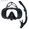 Dykmasker qyq professionell dykning dykning masker snorkling set vuxen silikon kjol anti-dimglasögon glasögon poolutrustning y240410y240418kynb