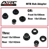 MT009/MT007/MT010CB/MT010CB PRO FRONT 9/15X100 REAR 10x135 12x142 QR/Thru Cap for Bicycle HubアダプターのためのARC MTBハブアダプター
