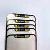 10Set Frontbildschirm Außenglas mit OCA + Frame -Lünette für das iPhone X XS max XR XSM 11 Bildschirmglasplatte Ersatz mit Klebstoff