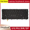 Keyboards Original USAs ryska bärbara datortangentbord med bakgrundsbelysning för Dell Inspiron XPS13 7347 7348 XPS15 7547 7548 9343 9350 9360 P54G P57G