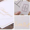 10 PCS Mini Gold en remerciement Carte Valentin Joyeux anniversaire de Noël de Noël Invitations de mariage Card de voeux