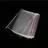 Tjock transparent klar plastpåse självhäftande liten varm försäljning 100 datorer självförsegling paket cellofanpåsar grossist