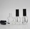 Bottiglia per smalto per unghie in vetro vuoto da 5ml10ml con pennello in vetro a forma di vetro art bottiglia di lacca di vernice mini piccoli chiodi Frankening Supp1784556