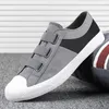 Casual Shoes Men Buckle Strap Male Sneakers Mixed Colors Summer Canvas Shoe Students Black Footwear Elastic Band 38-44