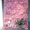 40x60cm Silk Rose Flower Champagne Artificial Flower for Wedding Decoration Flower Wall Panels Romantic Wedding Backdrop Decor T20200p