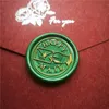 Realizzato con amore fatto a mano grazie Happy Mail Seal Timple Stamp Antique Sealing Cera Stampo