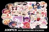 100pcslot anime sexy ragazze adesivi per laptop Skateboard Notebook Bottiglia bagagli Decals per auto 5277856