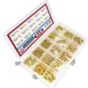 428/780pcs Kit di assortimento di insorte filettati in ottone - dadi in 5 dimensioni (M2, M2.5, M3, M4, M5) - Ideale per JO saldato idraulico