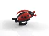 Bike de bicicleta divertida Buzina de alarmes Biciclo de ar Ladybug Bell Ladybird Alarm Bike Hitlebar Horn Ciclismo Acessórios de segurança Bell Ring