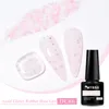 MTSSII 7ml Gol Glitter Rubber Base Gel Polonais Gold Pink Milky Whik Semi Permanent UV LED Nail Art Gel Vernis