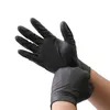 50 / 100pcs Glants en nitrile jetable cuisine / caoutchouc travail / jardinage / gants ménage mécaniciens tatoo tatoo protéger les gants noirs