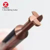 Yuzetools Solid Carbide T Slot Milling Cutter Volfram End Mills CNC Tool Metal Aluminium Steel Copper Machining 5mm 6mm 8mm