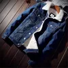 Vestes pour hommes S-6xl Hiver Mens enlecement épais veste en denim mâle coton slim vintage hommes manteaux chauds velours velours