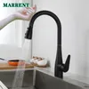 Black Touch Kitchen Mixer Tap avec Pull Down Tire Out Kitchen Faucet Fixture Faucets de cuisine tactile Smart Sensitive nouvellement gris