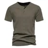 2023 Summer Youth Casual Casual Manga curta Camiseta redonda Pescoço Retro Solid Sport solto e masculino versátil Wear 240329