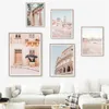 Nordic Vintage Travel City Street Plakat Barcelona Italien Landschaft Kunst Leinwand Malerei Housewarming Gift Wall Bilder Home Deco